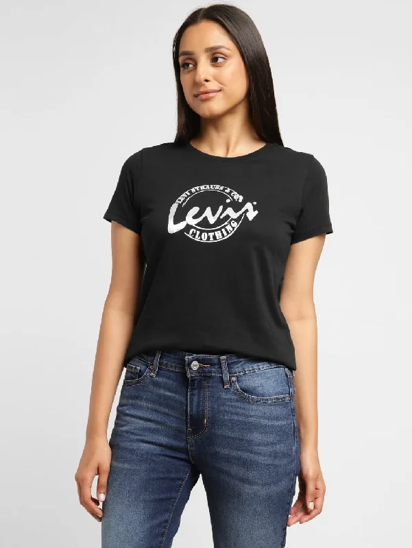 Women's Brand Logo Crew Neck T-shirt