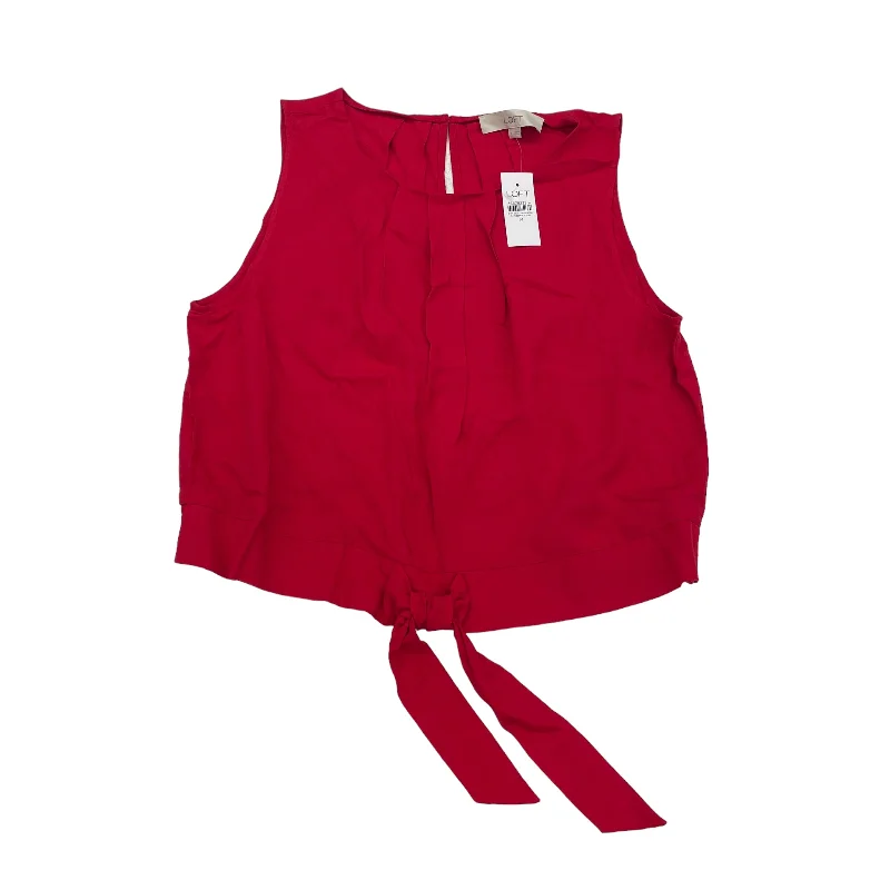 RED TOP SLEEVELESS by LOFT Size:M