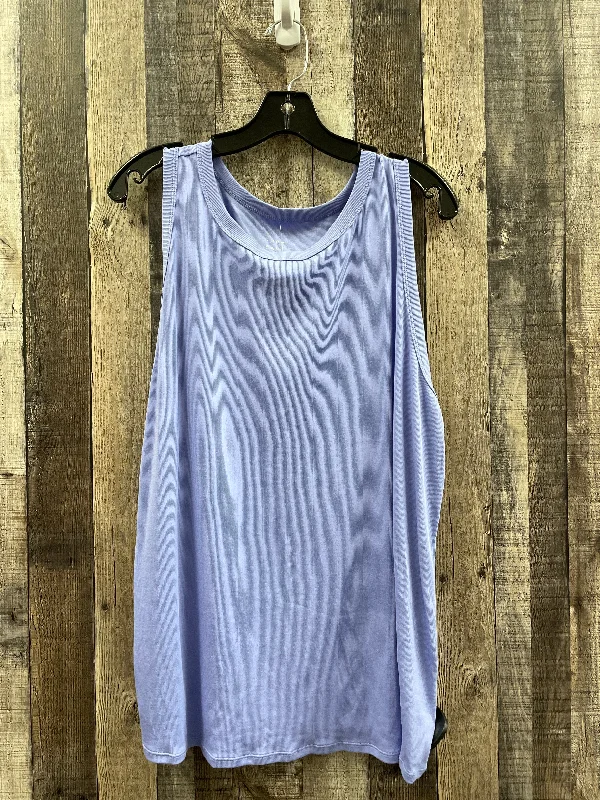 Top Sleeveless By A New Day In Purple, Size: 3x