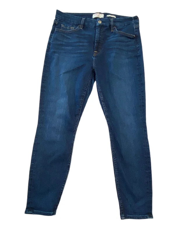 Jeans Skinny By 7 For All Mankind In Blue Denim, Size: 10