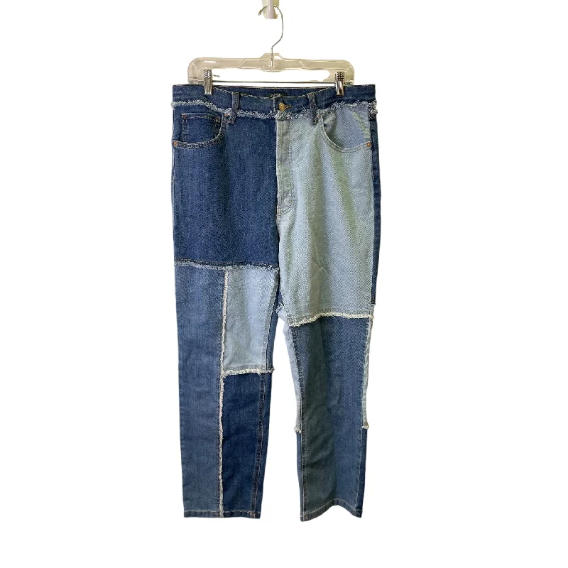 Jeans Straight By Wild Fable In Blue Denim, Size:14