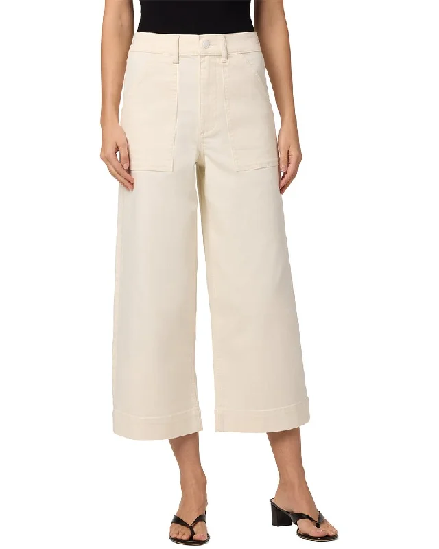 JOE'S Jeans Cream Wide Leg Ankle Jean