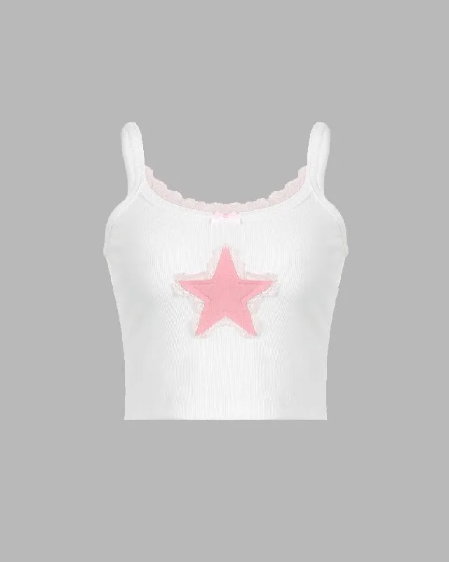 Midbury Rugged Star Crop Tank Top