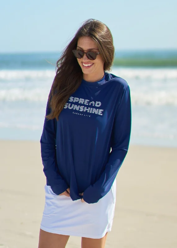 Navy Spread Sunshine Unisex Performance Shirt