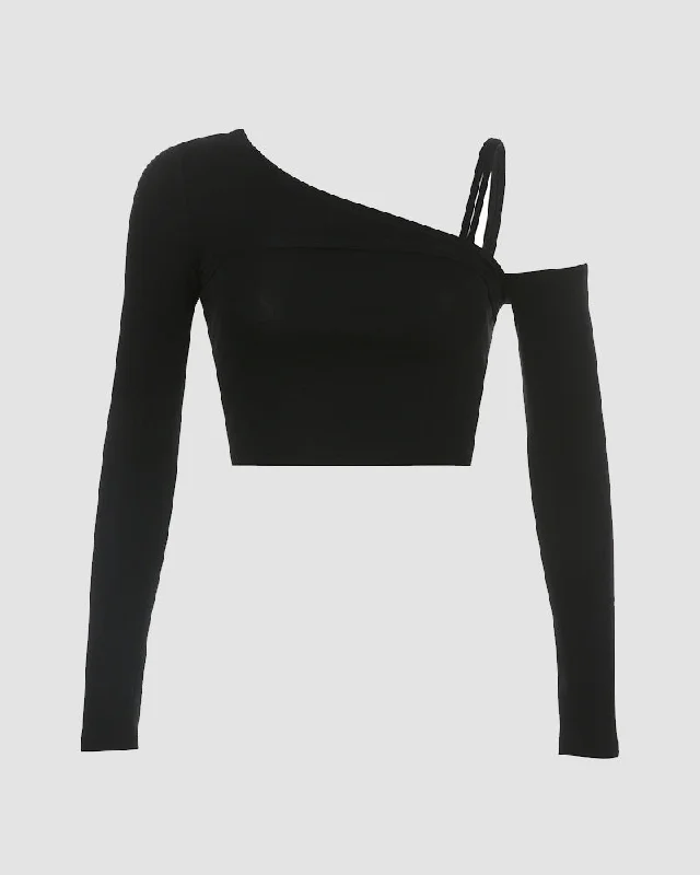 Nightrunner Asymmetric Top with Sleeves