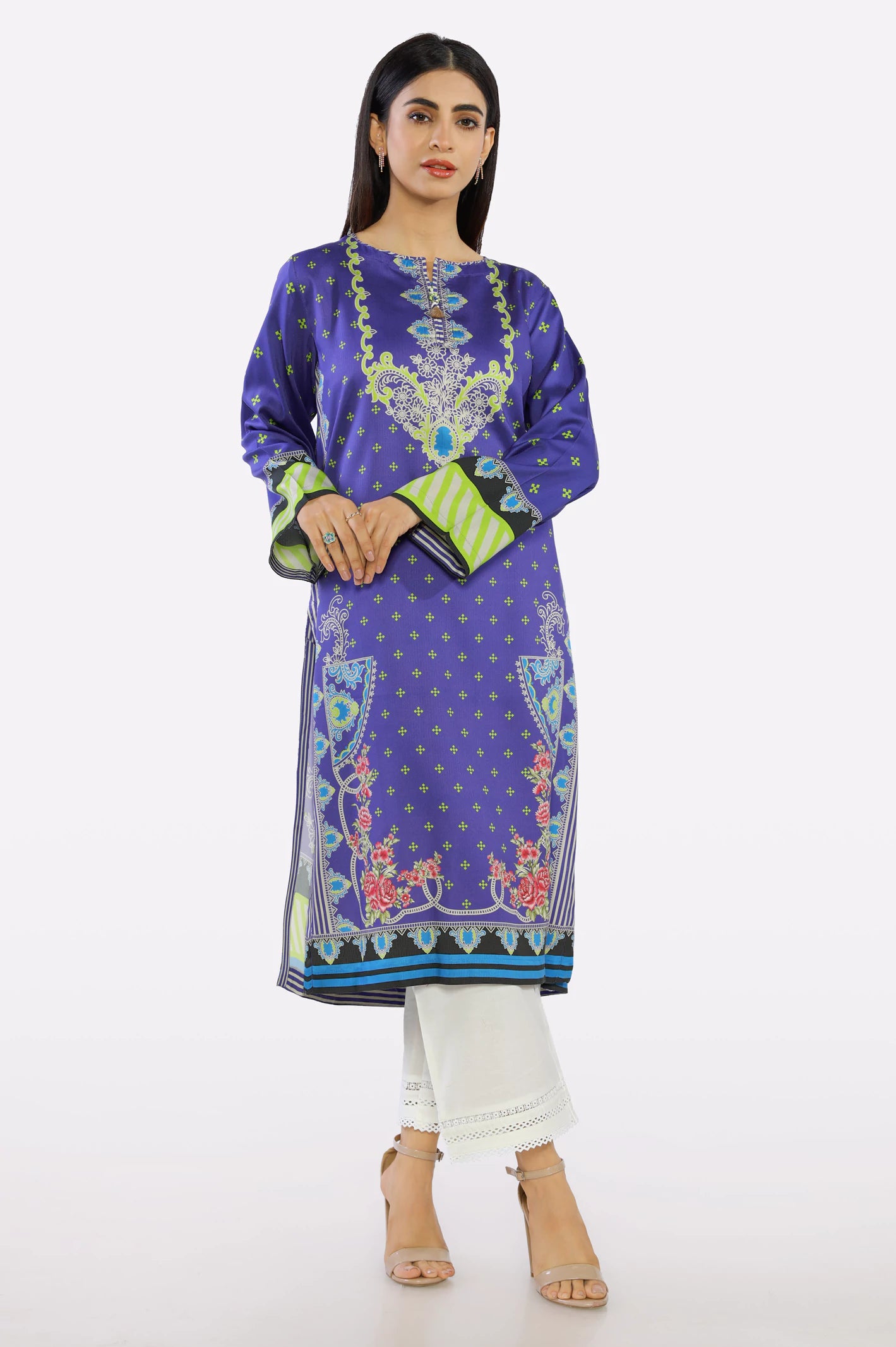 Blue Printed Kurti