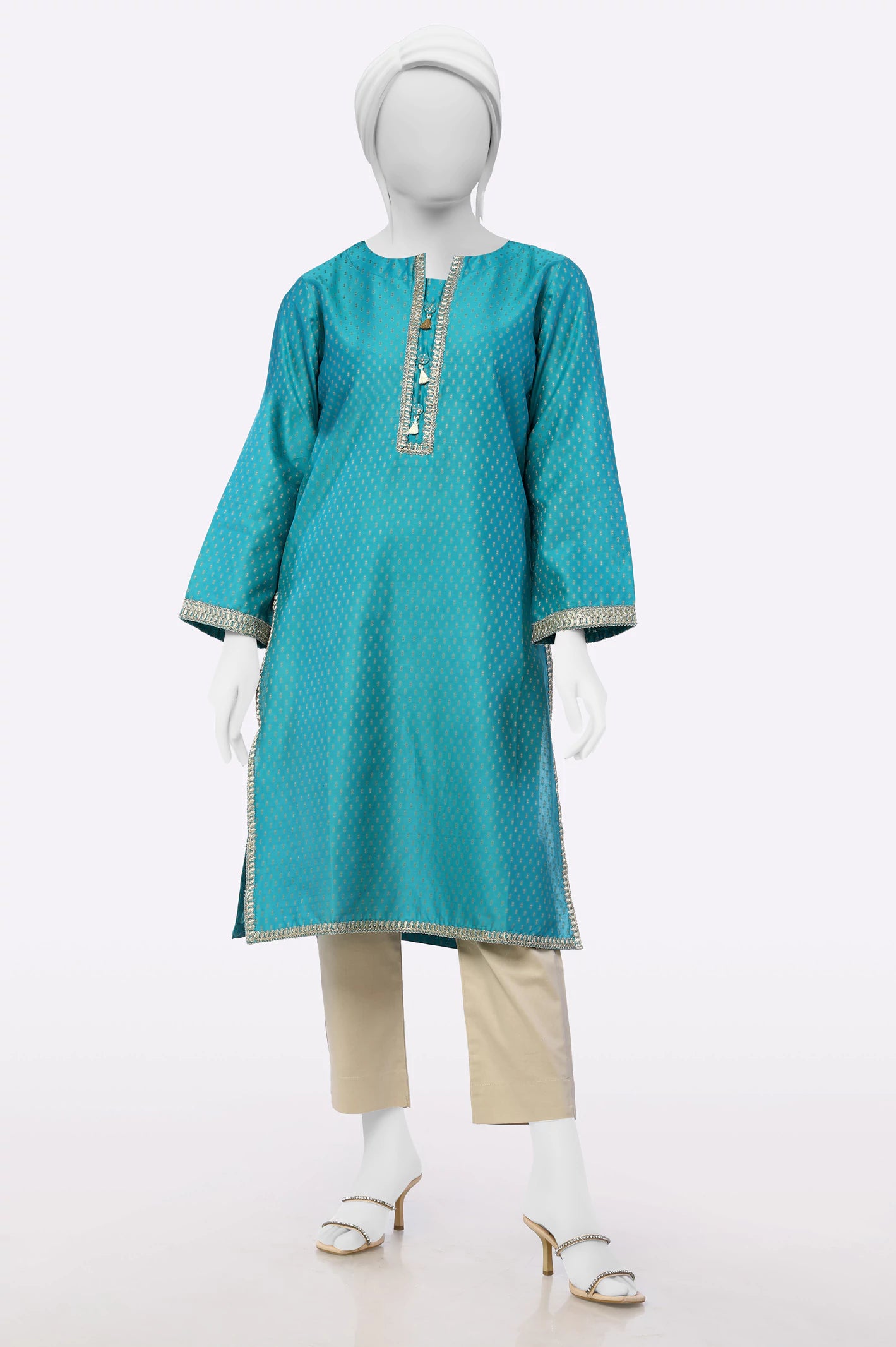 Green Embroidered Kurti