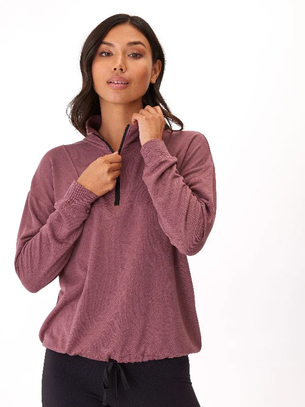 Nyla Feather Fleece Half Zip Pullover