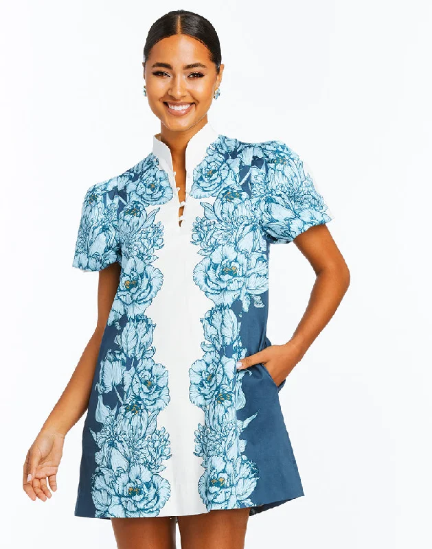 Elliana Printed Barong Mini Dress