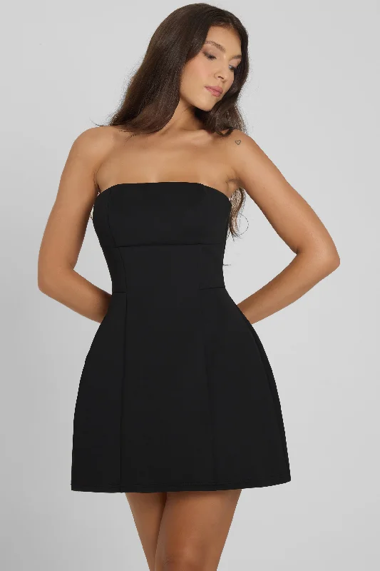 Eres Strapless Bustier Mini Dress - Black