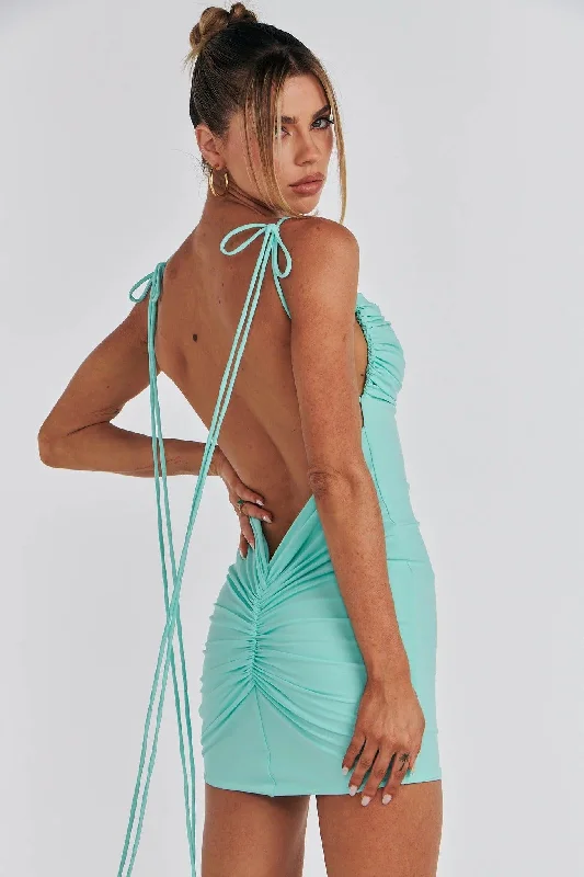 Jai Mini Dress - Aqua